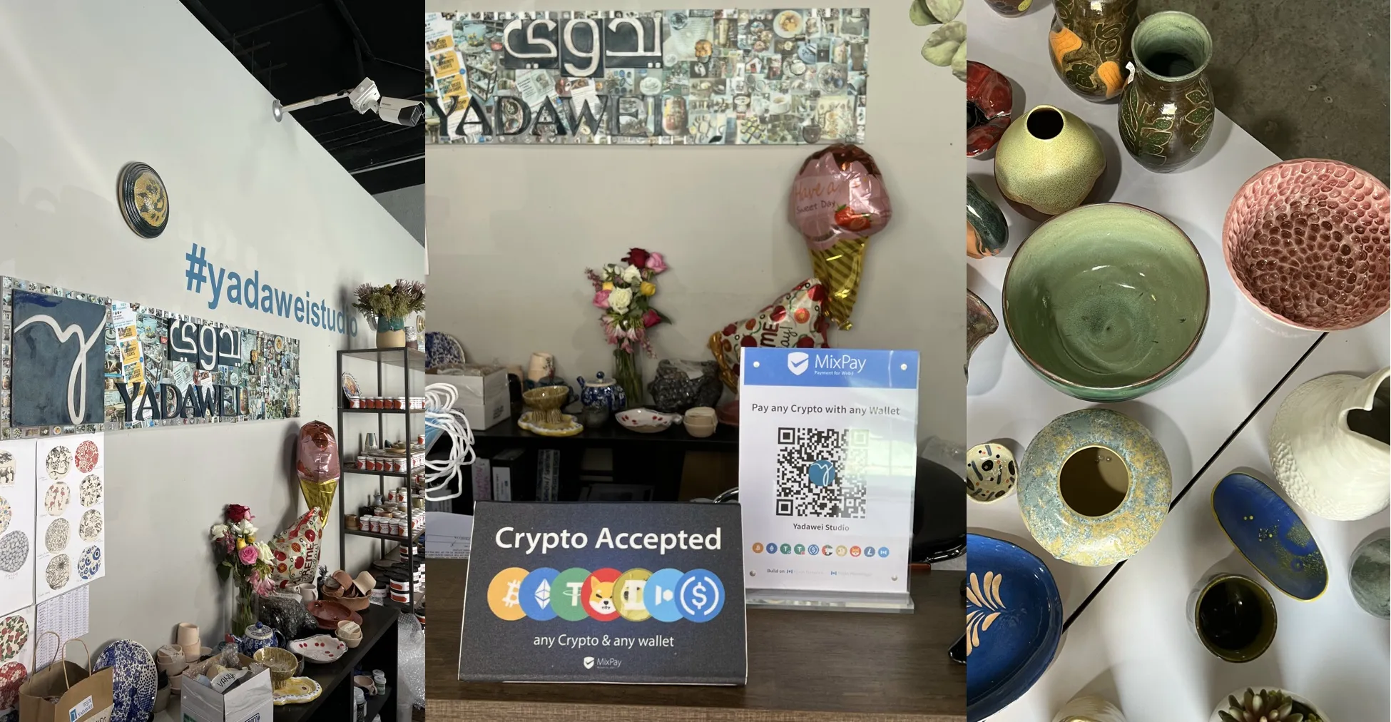 Pay with Crypto at Yadawei Ceramics Studio