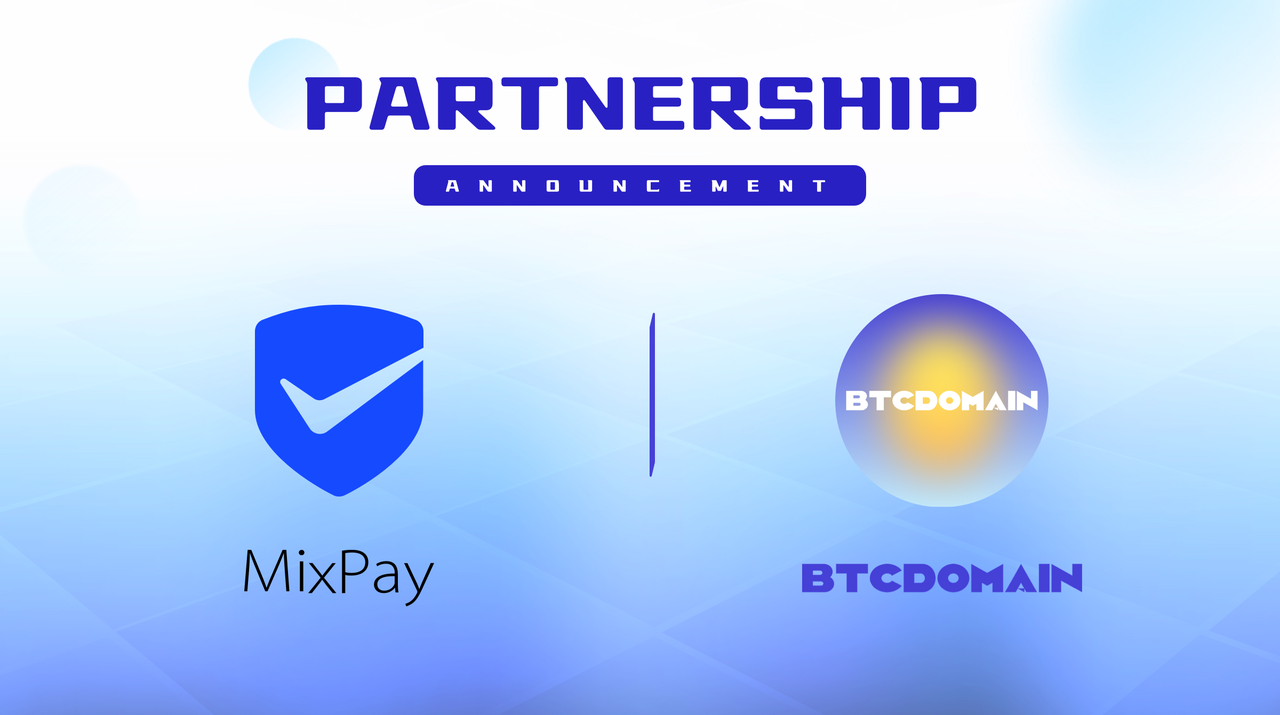 MixPay and BTC domain partnership