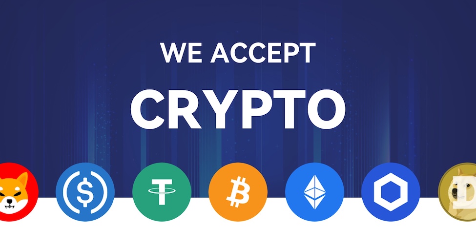 We accept crypto