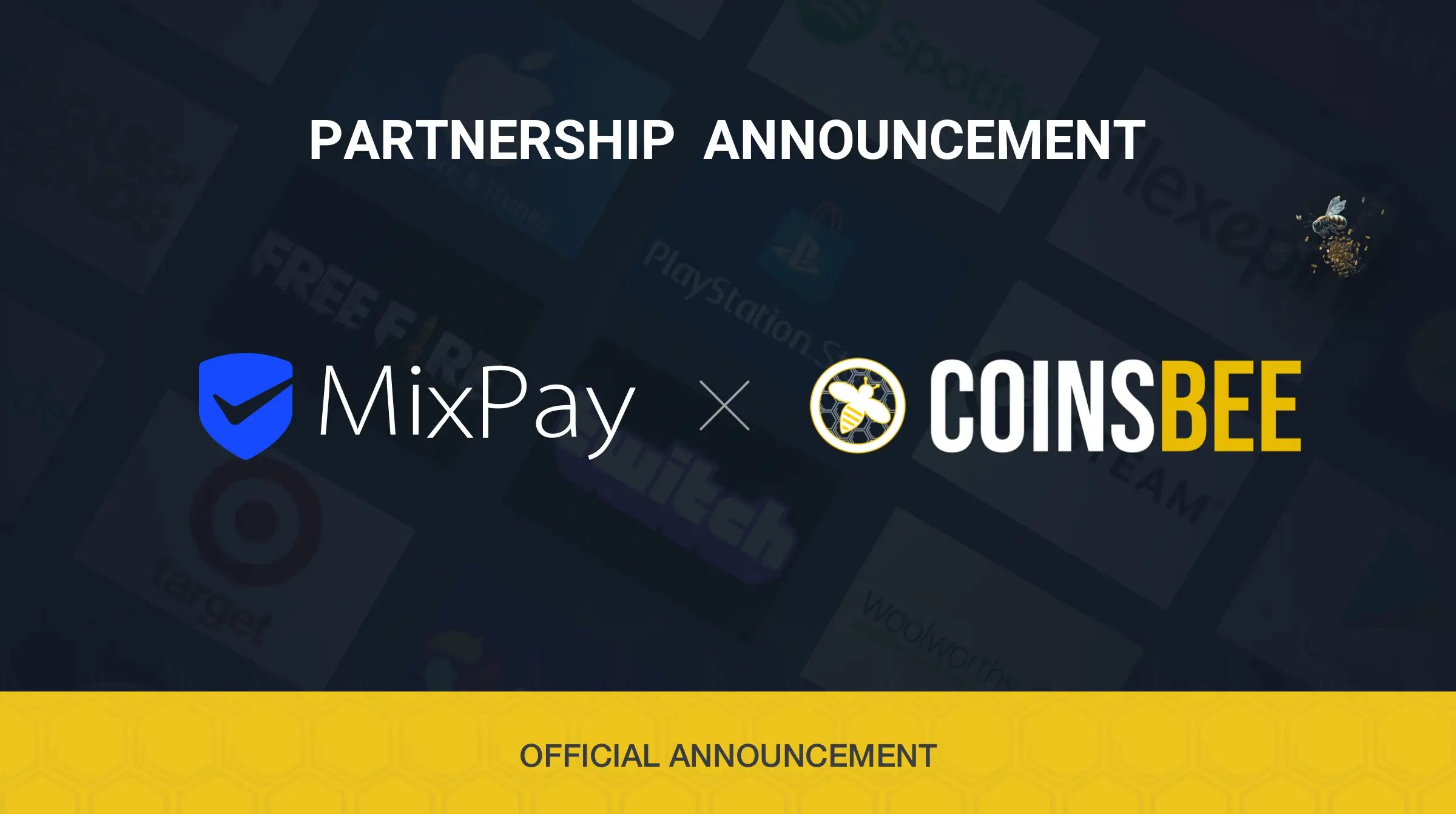 partnerskab mellem MixPay og Coinsbee