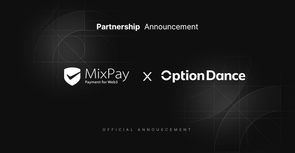 Anunț de parteneriat MixPay și OptionDance